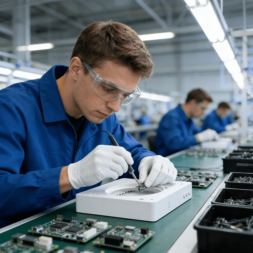 Quality-controlled assembly process